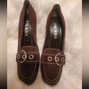 Prada brown heels